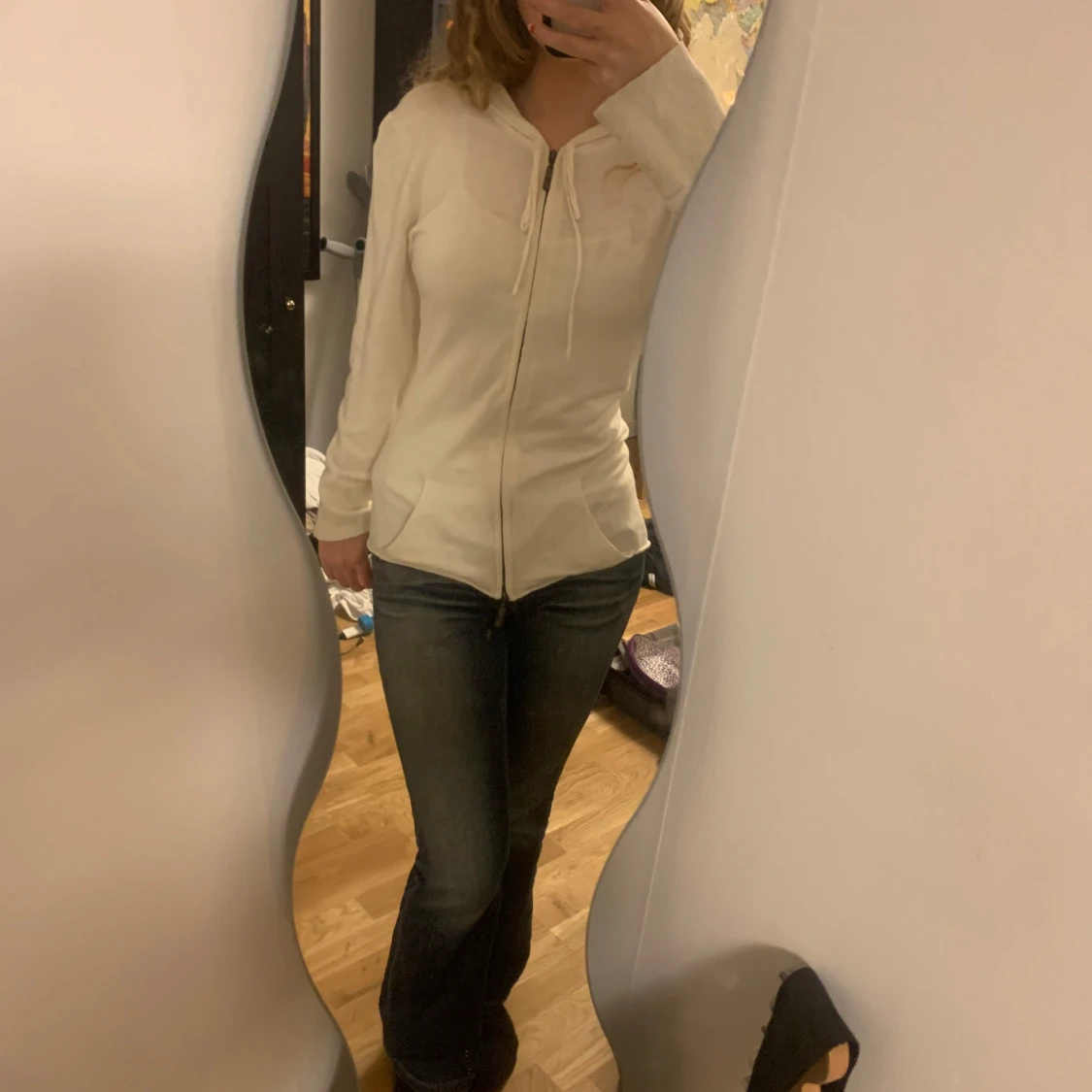 Vintage vit zip up - 90