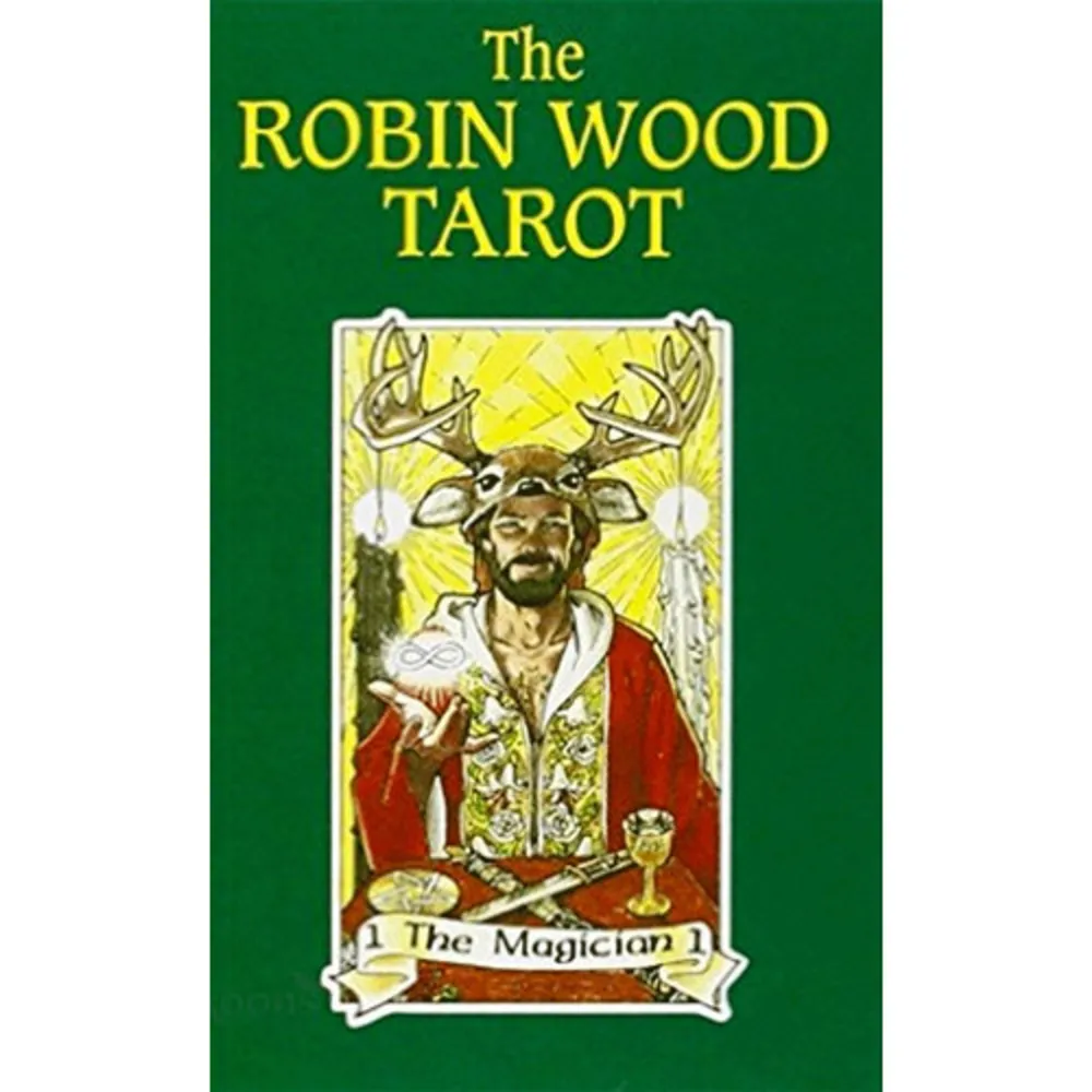 A Tarot for Pagans and Non-Pagans Alike The Robin Wood Tarot has rapidly become one of the most popular Tarot decks in the world. Its beautiful art, vibrant imagery and luminous energies, enchants everyone. The 22 Major Arcana cards are filled with life that was previously unseen in the Tarot. It is also filled with the energy of nature, taking the images outside of rooms and into the beautiful abodes of the gods. For example, The High Priestess is an ageless woman wearing a lunar headband. Behind her are trees and a darkened sky lit only by the moon.. Böcker.