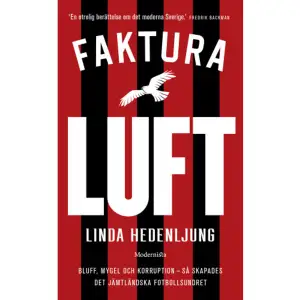 »Faktura luft är en rafflande bok. Hela härvan är förbluffande i sin skamlöshet. Hedenljungs granskning borde vara obligatorisk läsning för alla politiker och tjänstemän.« Po Tidholm, DN »Faktura luft är ett makalöst journalistiskt arbete. En otrolig berättelse om det moderna Sverige.« Fredrik Backman»En spännande och viktig bok där fotboll och politik går hand i hand.« Jens B Nordström, författare och politisk reporter på TV4-nyheterna »Ett gediget journalistiskt hantverk som blottlägger något större och mycket mer än den lokala fotbollsklubben.« Olof Lundh 2004 hänger Östersund på fallrepet. 1.440 anställda inom försvarsmakten förlorar sina jobb och staden står inför arbetslöshet, utflyttning och sparkrav. Med sitt engagemang i nya bostäder och löften om inflyttning bidrar affärsmannen Daniel Kindberg med ny värdighet och nytt hopp. Men framför allt genom den oansenliga fotbollsklubb som under hans ledning lyckas erövra fotbollseuropa, med värdegrund och hederlighet som ledord. När Östersunds FK gör två mål mot Arsenal på bortaplan den 22 februari 2018 står laget, liksom staden, på toppen. Daniel Kindberg blir »Mr. Östersund«. Men allt fler undrar: Var kommer egentligen lagets pengar ifrån? När Linda Hedenljung, reporter på Östersunds-Posten, börjar nysta träder en väv av politisk korruption och bluffakturor fram.I denna pocketutgåva ingår ett nyskrivet kapitel av författaren.LINDA HEDENLJUNG är grävande reporter på Östersunds-Posten. Hon har i flera år granskat Daniel Kindberg och finansieringen av Östersunds Fotbollsklubbs elitsatsning. För detta har hon tilldelats Publicistklubbens Stora Pris 2020, Per Wendel-priset, Guldskölden och utsetts till Årets sportjournalist. Faktura luft är hennes första bok - ett journalistiskt reportage om hur en affärsman kunde lägga en stad under sina fötter. »Faktura luft redovisar sanslösa och häpnadsväckande interiörer från kommunala och privata verksamheter och är samtidigt spännande som en thriller. En väldokumenterad journalistisk granskning av hur spelet bakom kulisserna i en idrottsförening kan se ut som förtjänar en vid läsekrets och mycken eftertanke.« Betyg: 4 av 5 - Staffan Wennerlund, BTJ »Linda Hedenljung lyckas skickligt skildra en hoptrasslad väv av händelser. Det är ett djupgående och noga redovisat reportage.« Saskia Rubensson, Länstidningen Östersund»Hedenljung är oerhört mån om att dokumentera väl.« Pär Fagerström, Gefle Dagblad     Format Pocket   Omfång 368 sidor   Språk Svenska   Förlag Modernista   Utgivningsdatum 2023-11-03   ISBN 9789180639101  