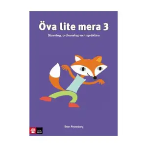 Öva lite mera för åk 4-6 innehåller tydliga och varierande uppgifter i stavning, ordkunskap och språklära. Öva lite mera förbättrar ordförrådet och ökar den språkliga förmågan. Det är ett enkelt, pedagogiskt och fristående material som även fungerar utmärkt som repetition i högre årskurser.    Format Häftad   Omfång 64 sidor   Språk Svenska   Förlag Natur & Kultur Läromedel och Akademi   Utgivningsdatum 2011-06-08   ISBN 9789127422568  