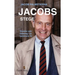 Jacobs Stege : triumfer och nederlag i en bankmans liv (pocket) -   Format Pocket   Omfång 347 sidor   Språk Svenska   Förlag Ekerlids   Utgivningsdatum 2010-06-14   Medverkande Helena Bergenlöv   Medverkande Jacob Palmstierna   ISBN 9789170921360  