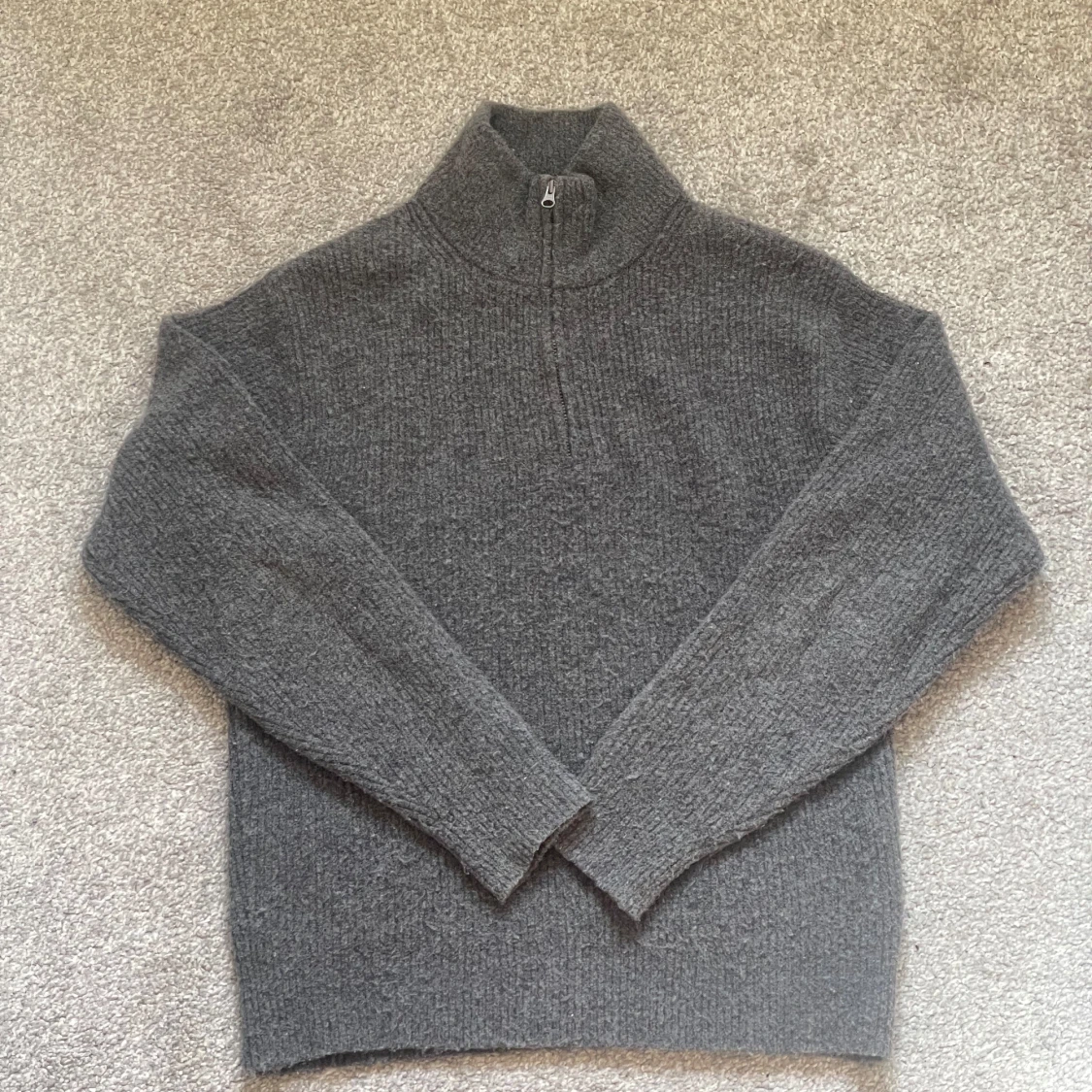 Uniqlo stickad half-zip