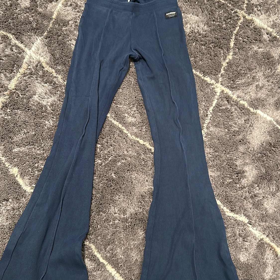 Mörk blåa flared tights