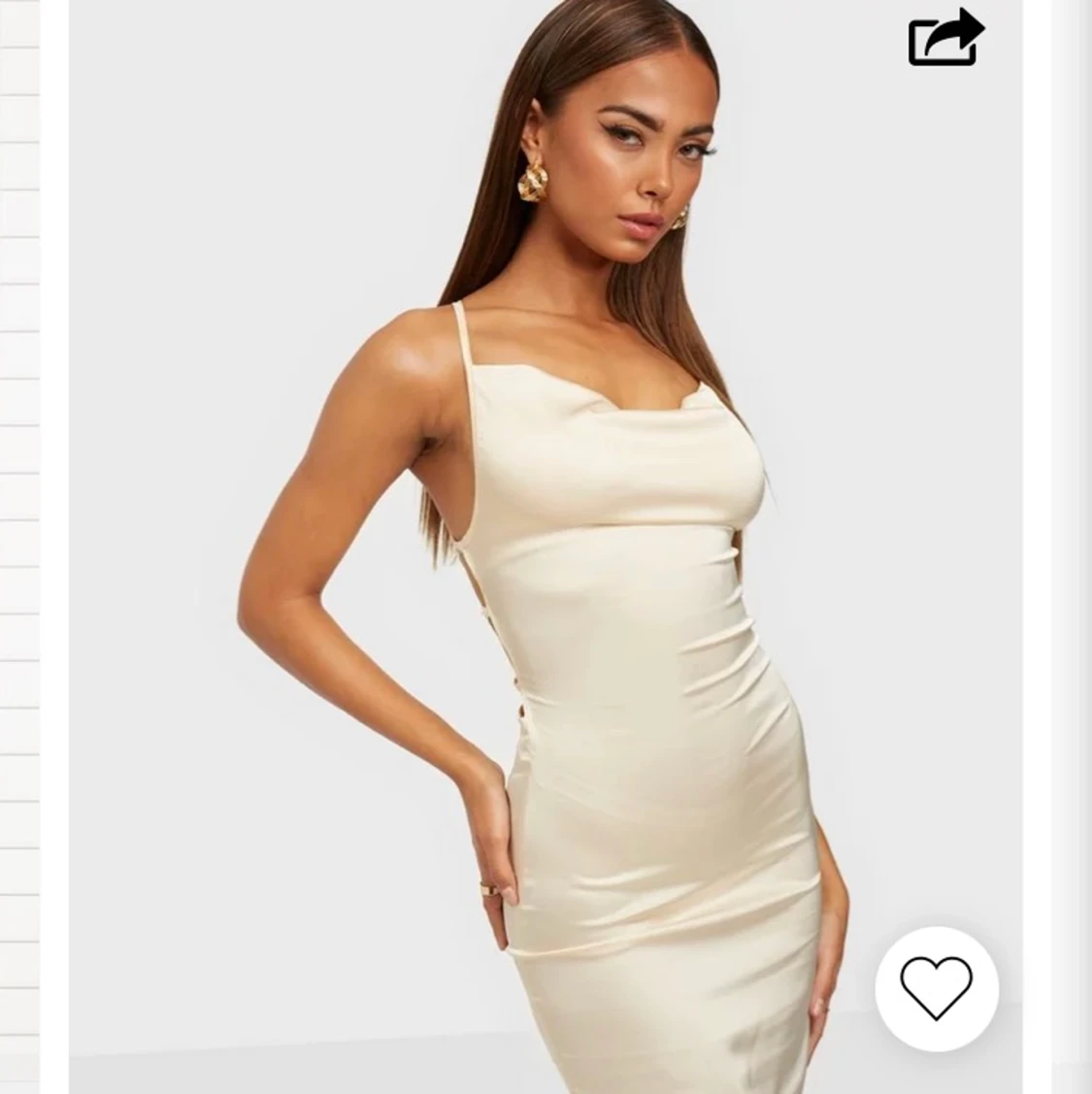 mini festklänning satin