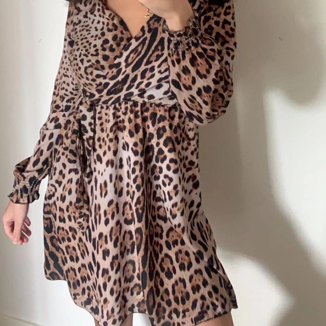 Leopard klänning  - 90