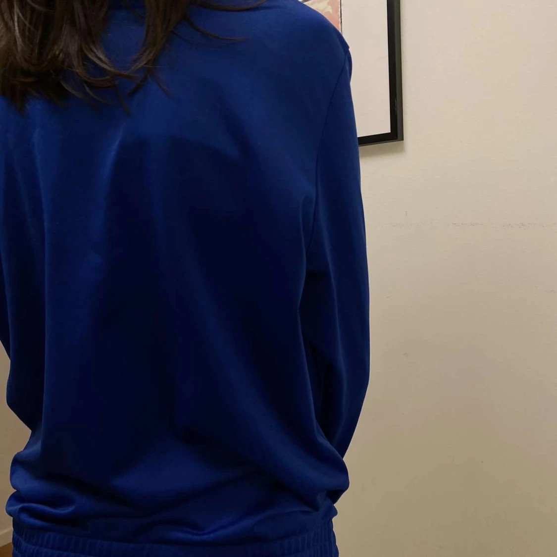 Blå och vit kofta - 90