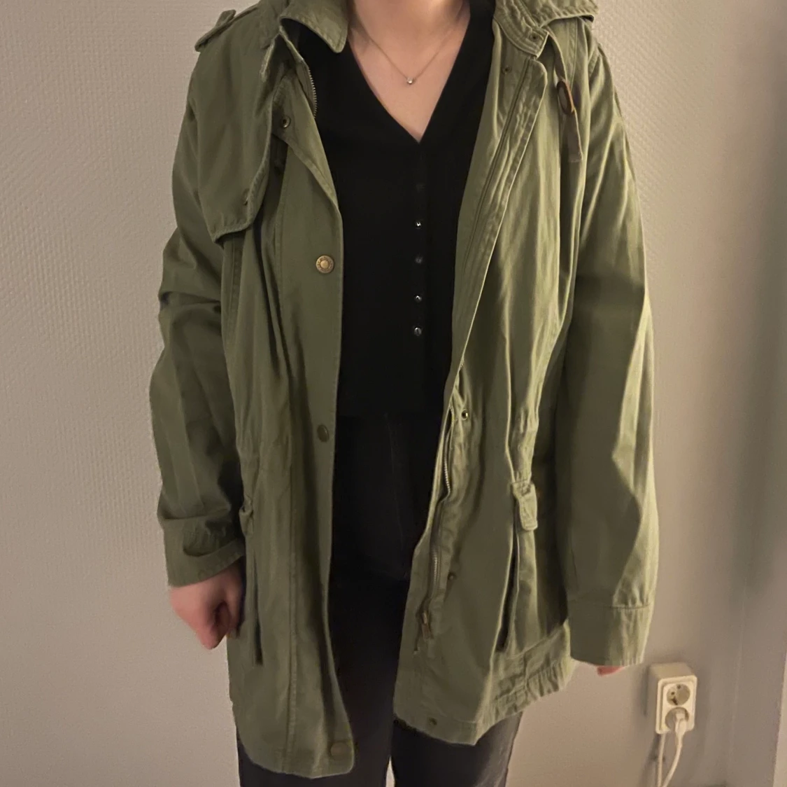 Militärgrön jacka - 90