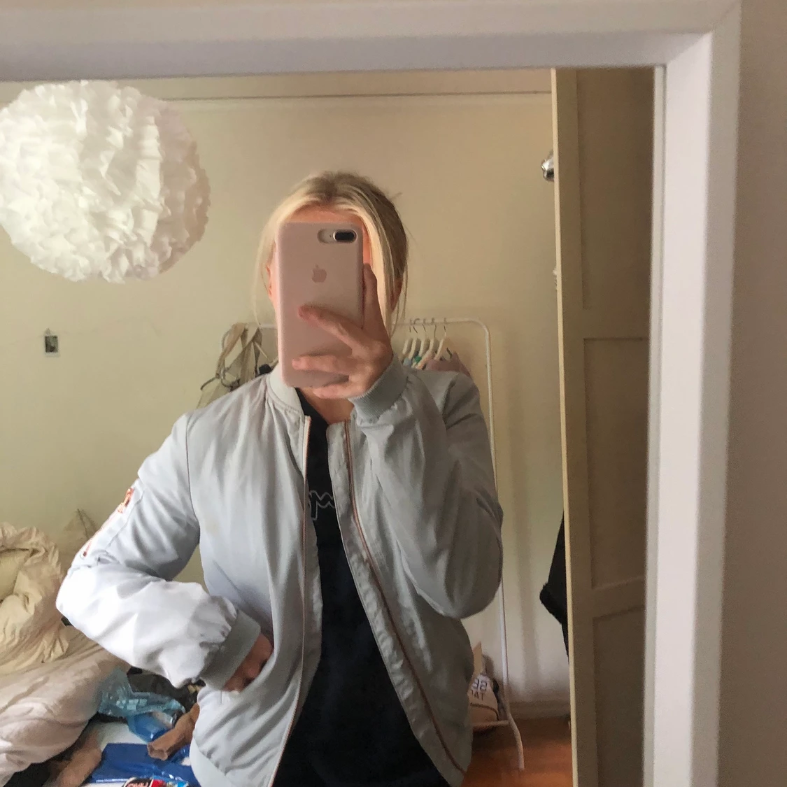 Bomberjacka ljusblå