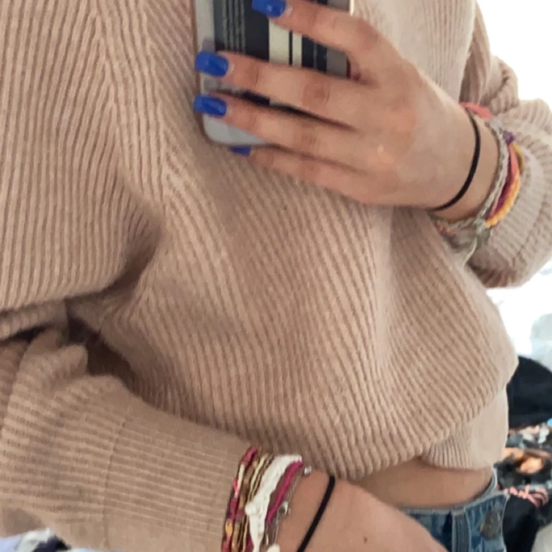 skön stickad tröja från pull&bear