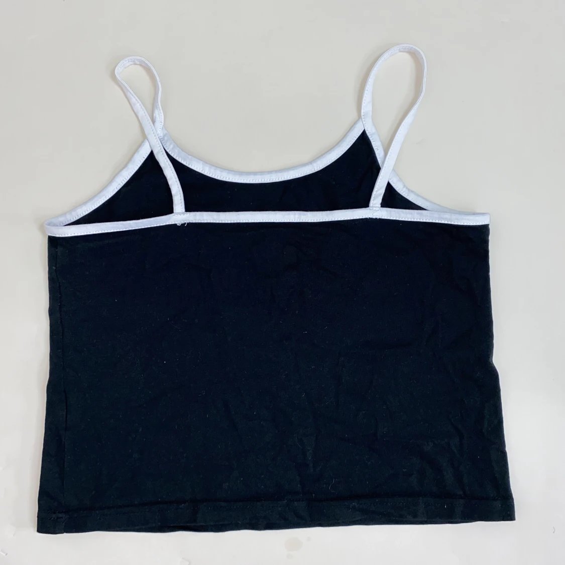 Svart linne med Tryck Storlek XS - 91