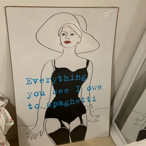 Poster - Poster med kvinna på, inplastad så i bra skick. Kan mötas i uppsala