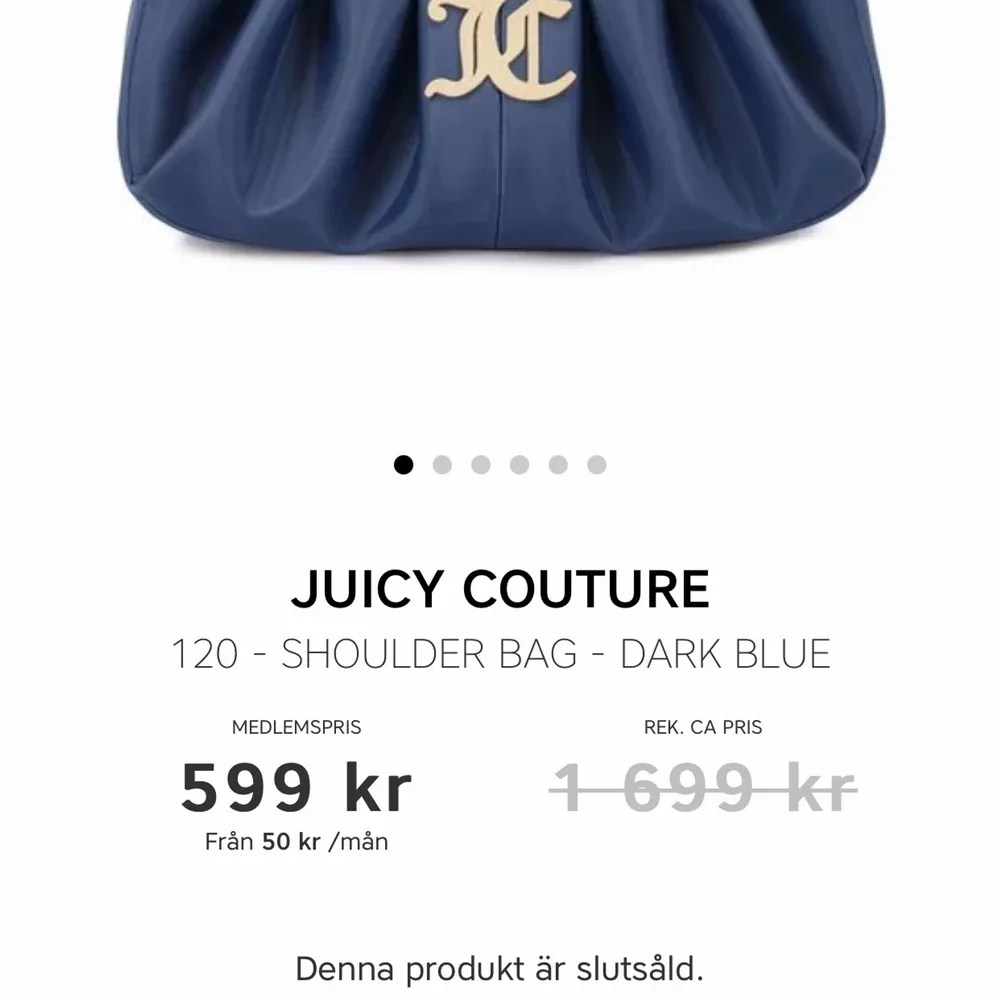 Väska från Juicy Couture. Helt oanvänd med lappen kvar. Original pris 1699 kr. Säljer för 500 💓. Väskor.