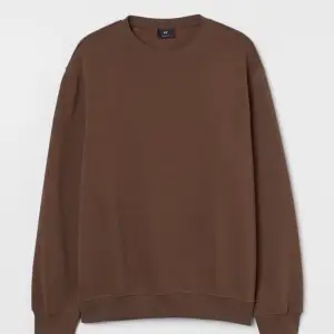 Säljer denna bruna sweatshirt ifrån Hm! Den sitter bra oversized och sjukt snygg nu till vintern 🌸😊