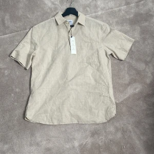 Linne piké  - En linne piké från zara som aldrig är använd. Den är i storlek S men den är rätt stor i storlek och passar M. Köpare står för frakten 66kr 📦