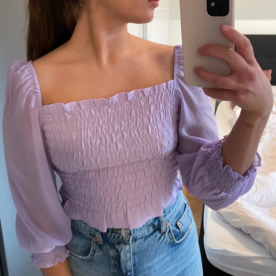 Lila blus från h&m