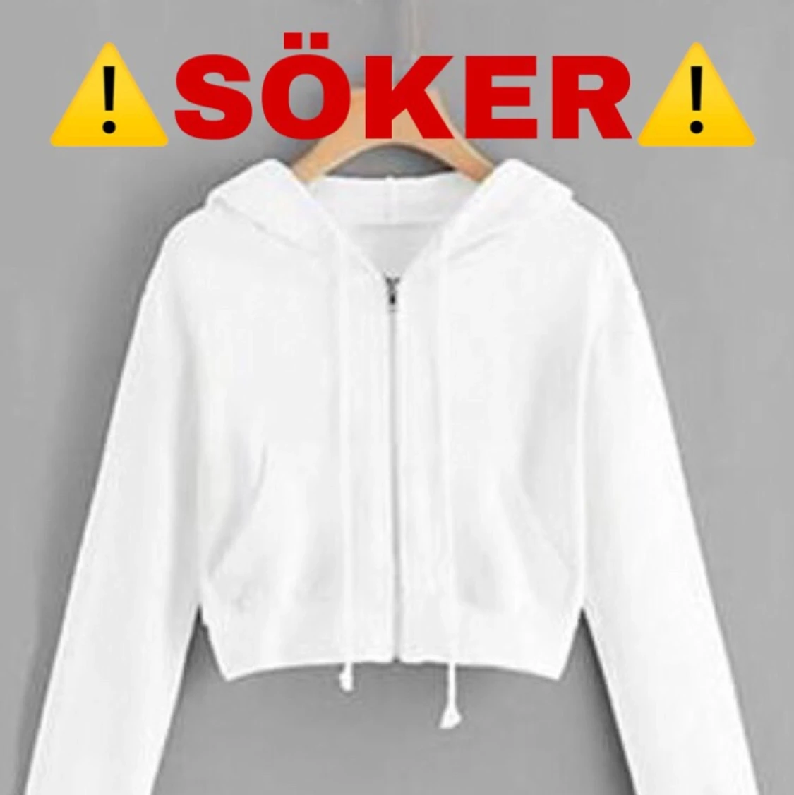 !Söker hoodie med dragkedja!