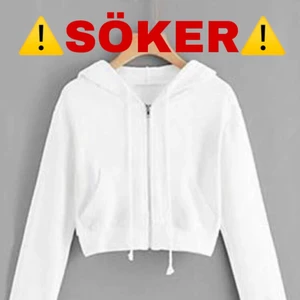 !Söker hoodie med dragkedja! - Jag söker en hoodie med dragkedja. Helst grå elr vit men andra färger funkar också. Skriv privat om ni har en sån! ❤️