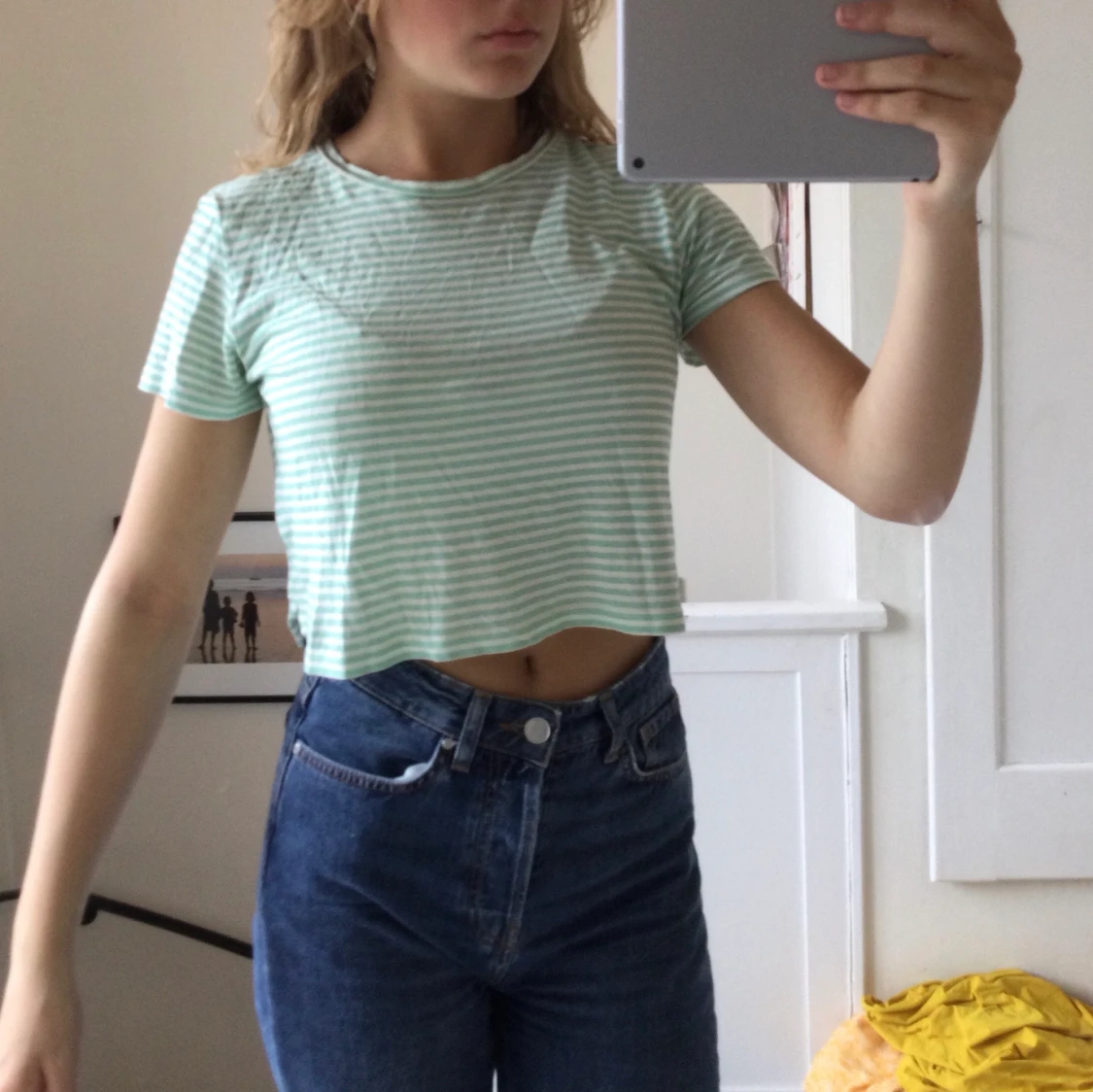 En grön topp i stl XS