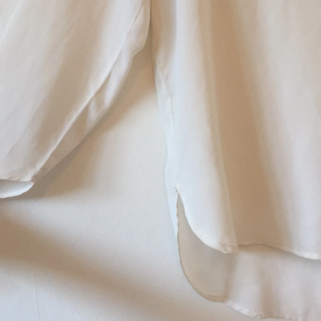 Vit långärmad blus - 91