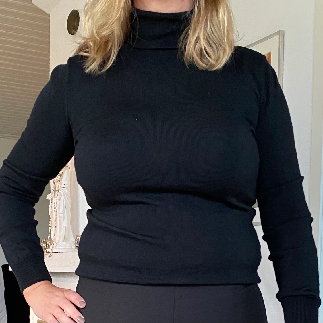 Stenströms stickad polotröja, storlek M