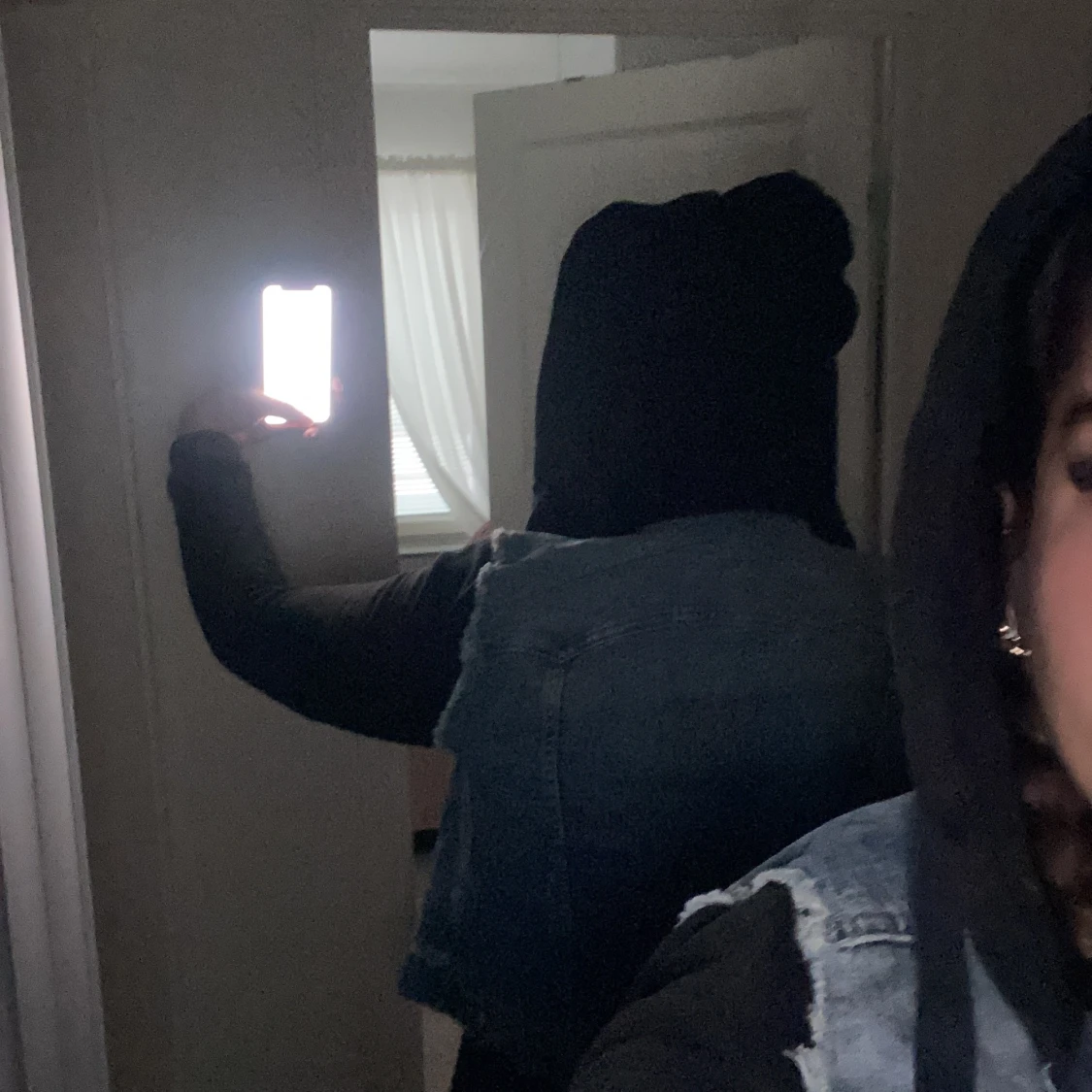 En jeans Jacka  med luva - 91