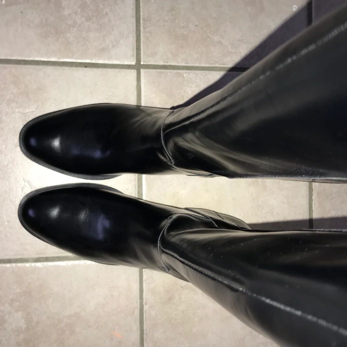 höga raka stövlar - 91