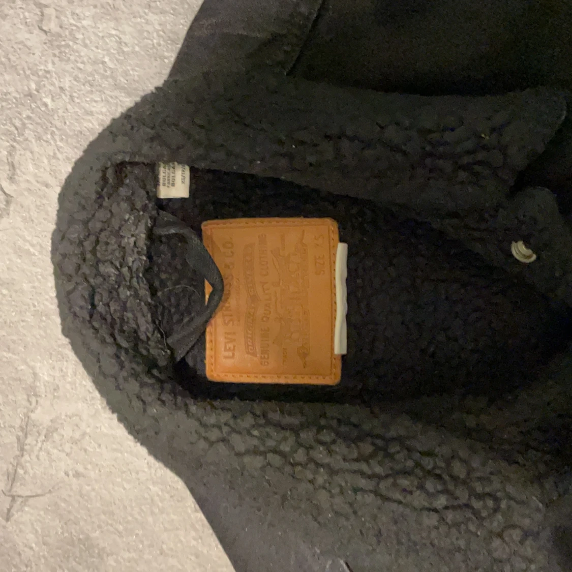 Fodrad levis jeans jacka - 90