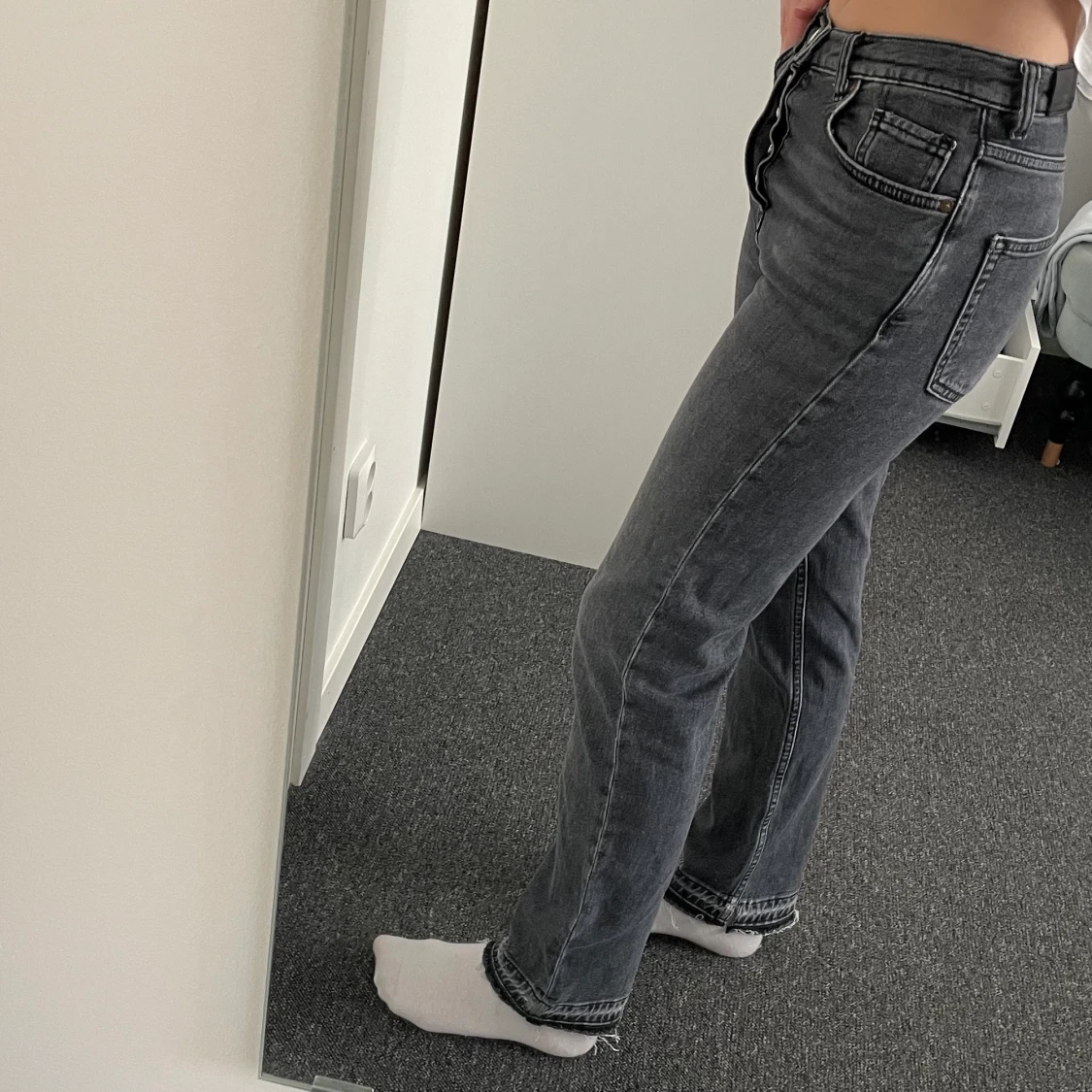 Straight jeans grå - 90