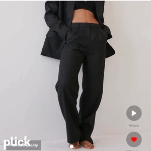 Svarta Linne byxor 36 - Svarta linne byxor, Angelica Blicks NA-KD kollektion❤️‍🔥 Riktigt snygga till vår och sommar 