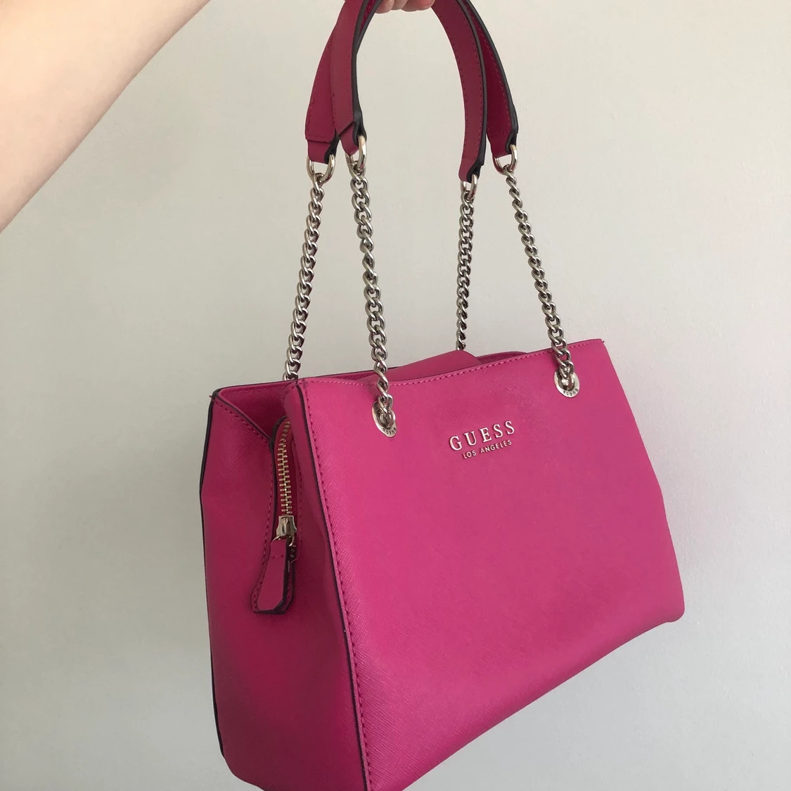 Guess handväska rosa girlfriend  - 90