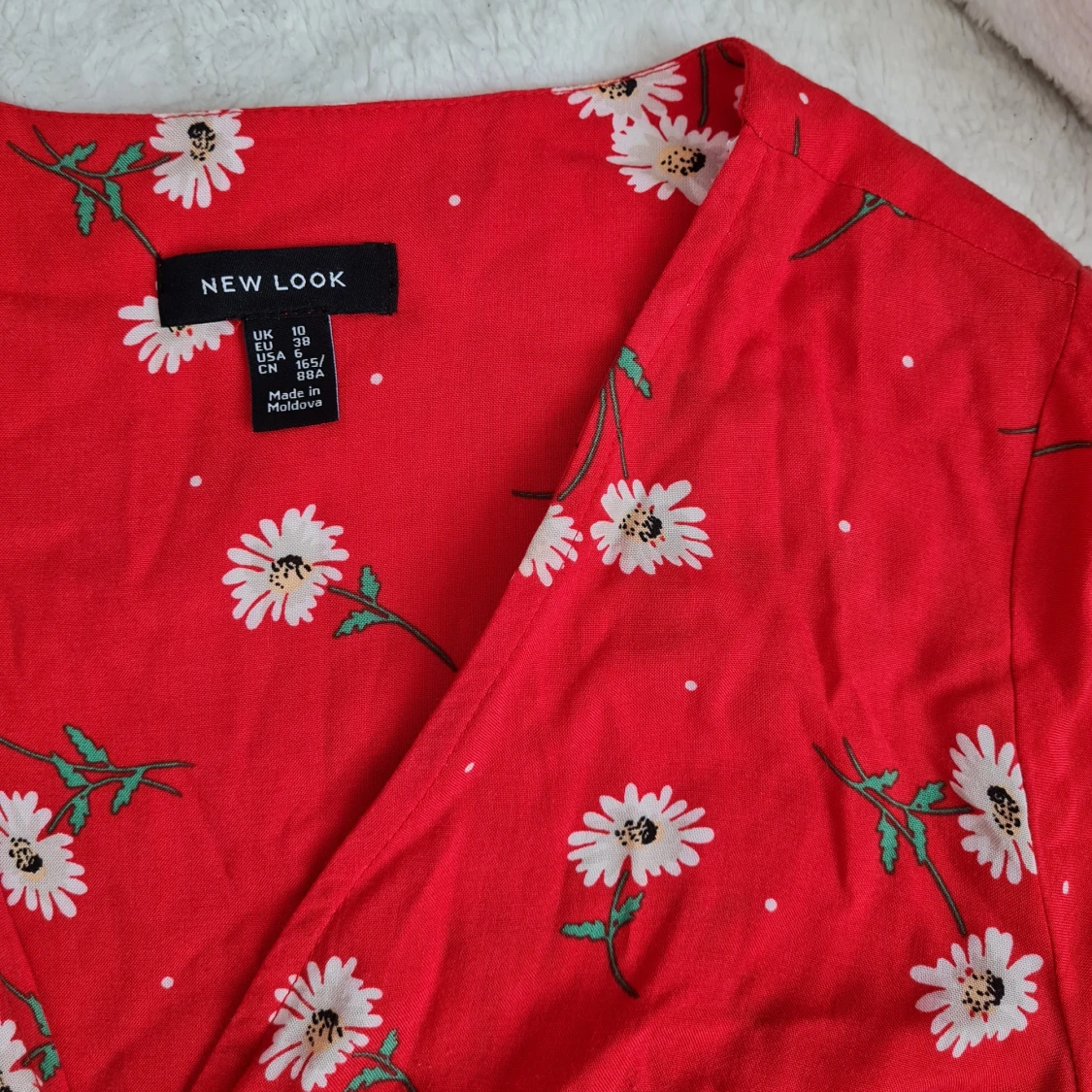 Röd sommarklänning i storlek 38 - 91