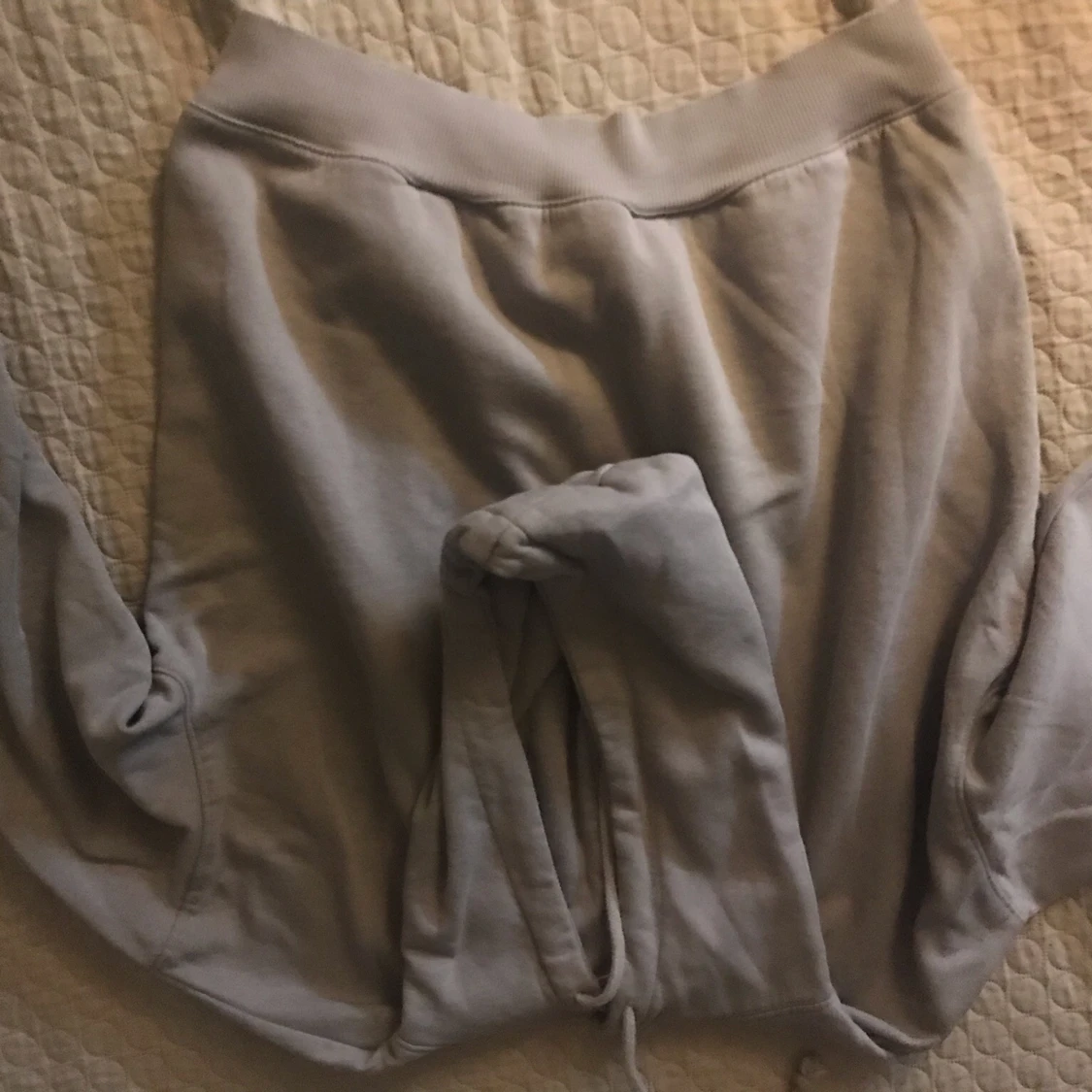 Grå tjock Hoodie  - 90