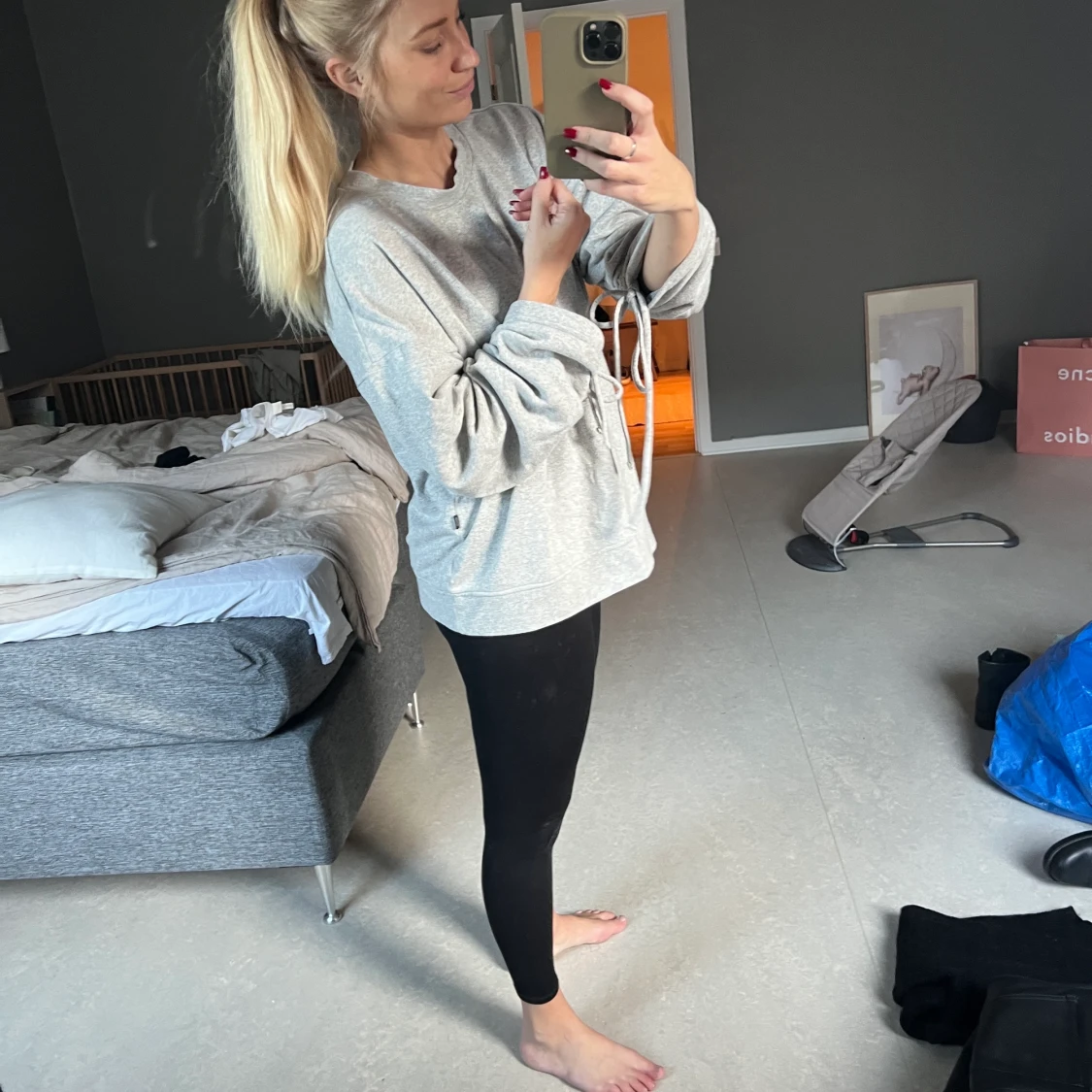 Grå sweater från Dr Denim (M) - 91