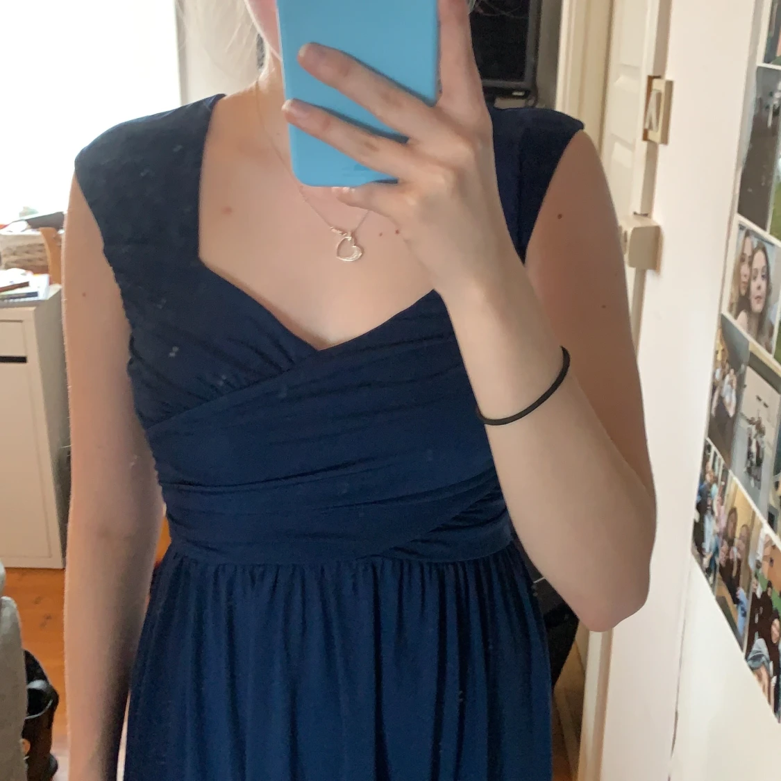 Marinblå balklänning, storlek S - 27