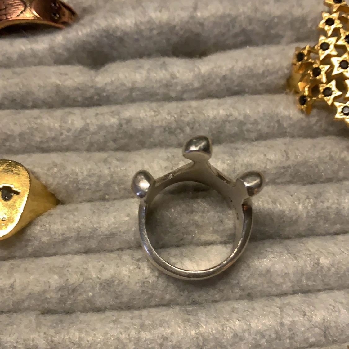 Kron ring i 925 silver  - 90