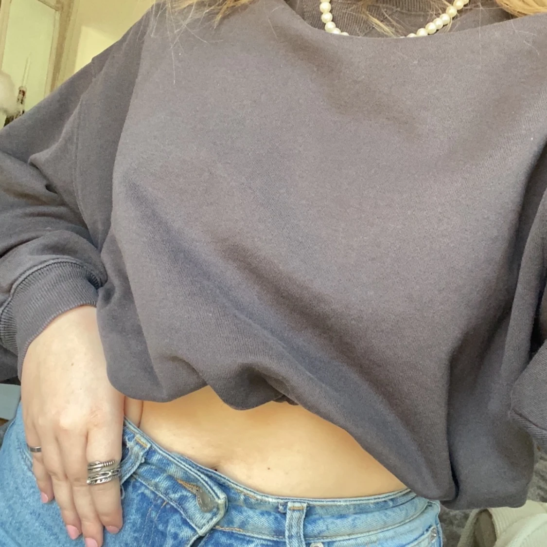 Croppad sweatshirt - 90