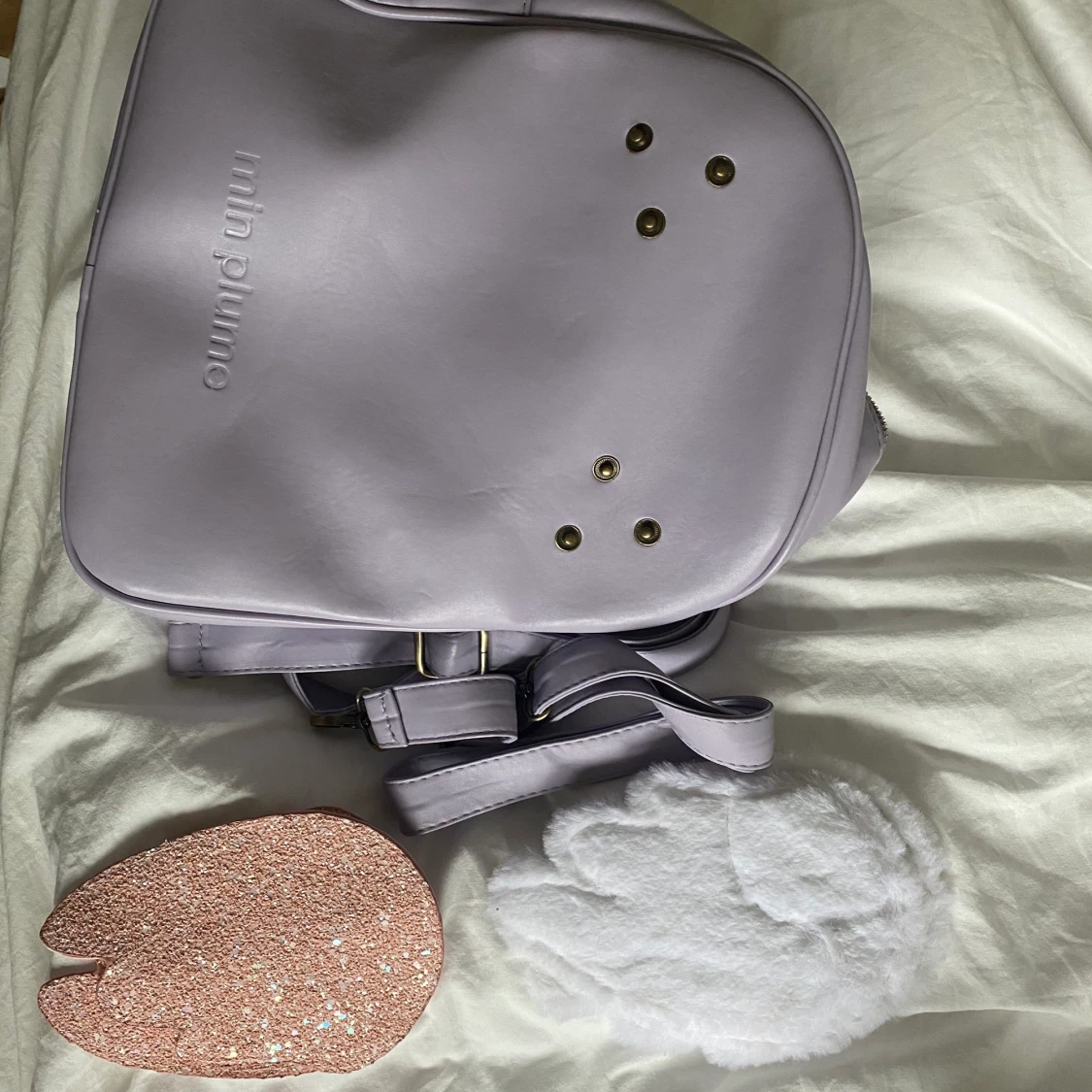 Min Plume purple kawaii backpack bag  - 91