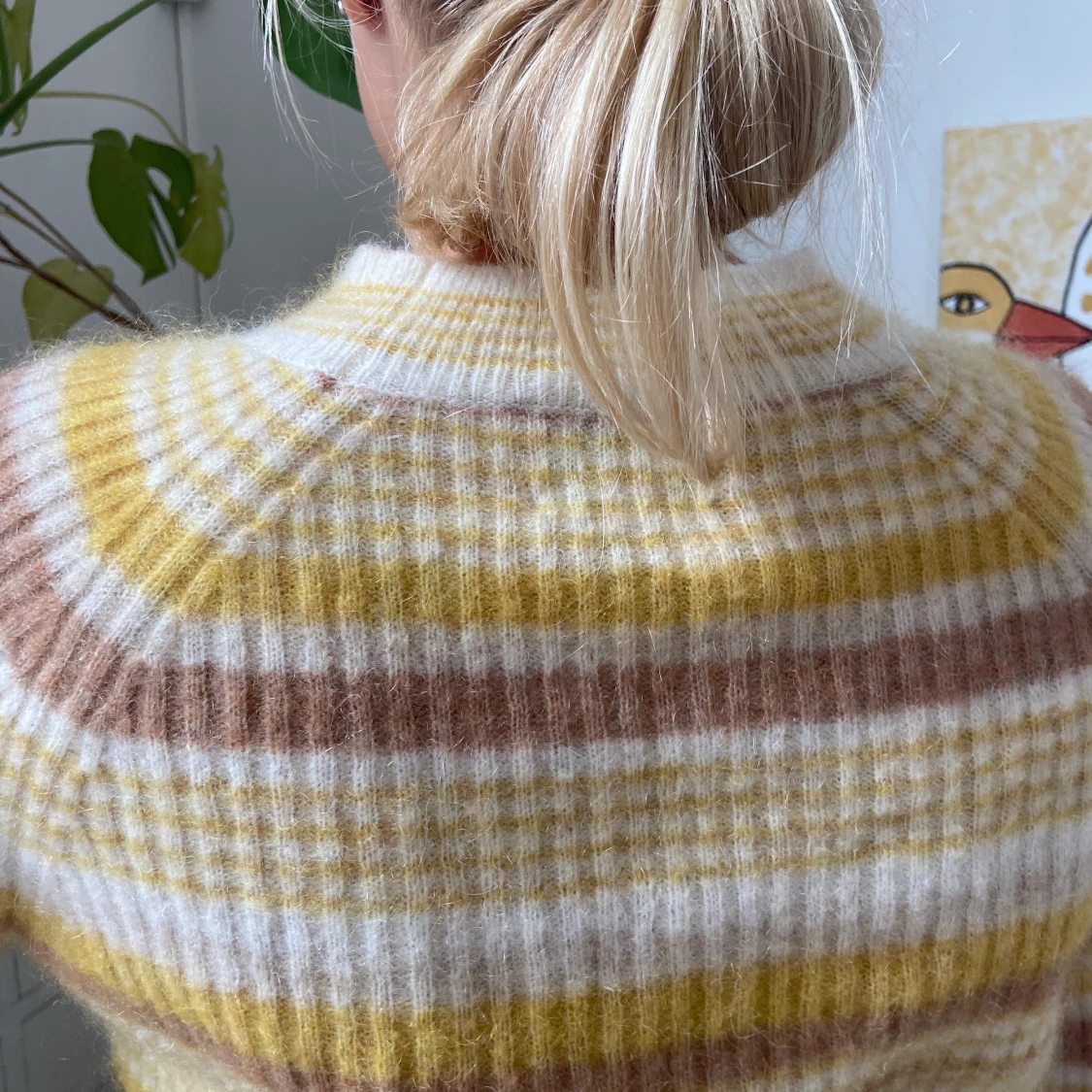 Stickad randig tröja  - 91