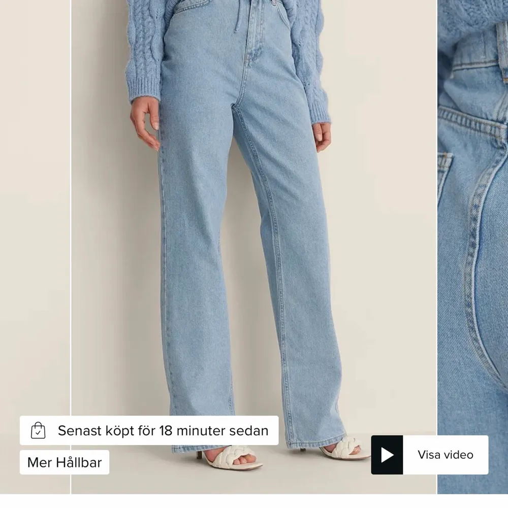 Nakd jeans ljusblåa skriv för bilder på dom. Jeans & Byxor.