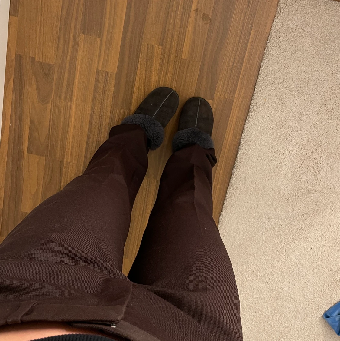 Bruna kostymbyxor  - 90