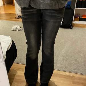 assnygga lågmidjade bootcut Lee jeans i en grå färg:) strl W28L31, lite för korta för mig som är 172cm tyvärr;( MÅTT: innerben 77cm, midja 79cm<3 (skriv privat om ni undrar något) 