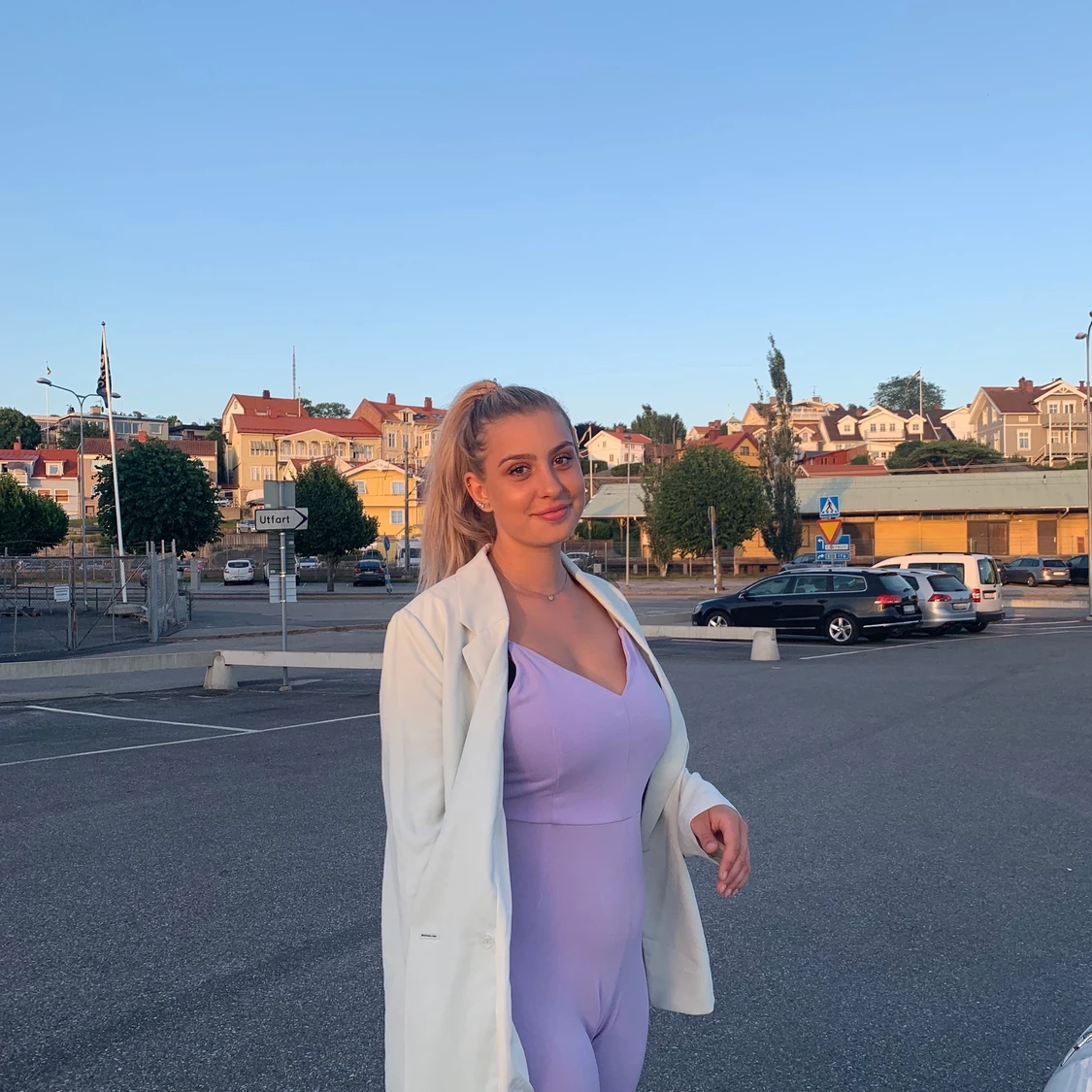 Byxdress, jumpsuit, Lila, M - 91