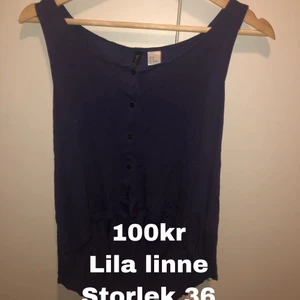 Linne  - Lila linne, fint men lite genomskinlig. Skönt material