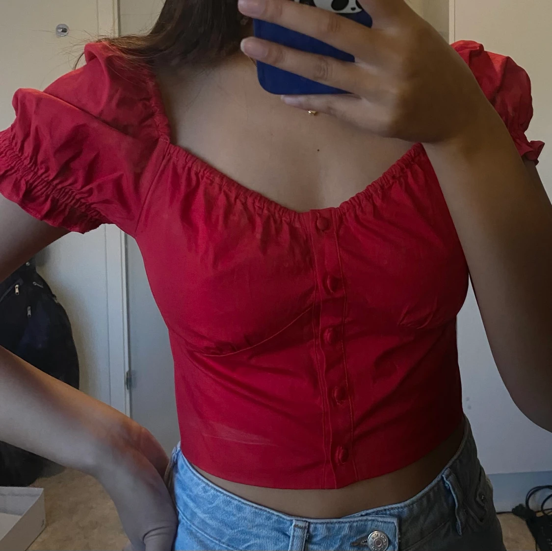 Röd söt topp  - 90