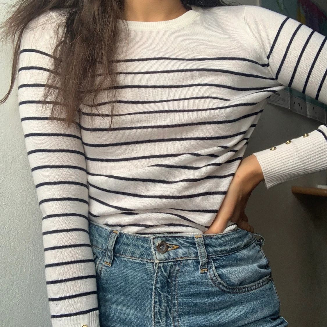 Atmosphere soft stripes top