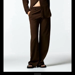 Lågmidjade Kostymbyxor  - Bruna Lågmidjade kostymbyxor från Zara, skit snygga och knappt använda. Nypris 500