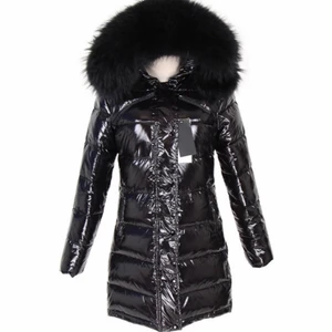 Glossy jacket  - Storlek M. Endast testad. Svart med svart päls. 