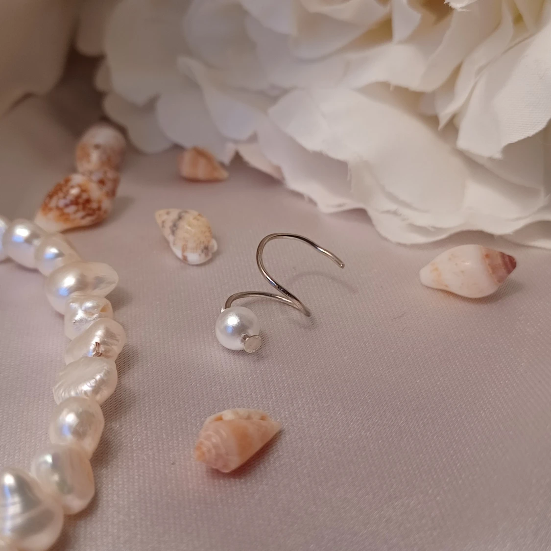 NYHET!! SB Earclimber 2 in 1 Pearl Silver - 90