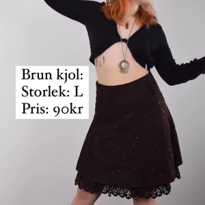 Brun kjol  - Denna kjol kan du köpa på @3anseconhand på instagram🌸😇 