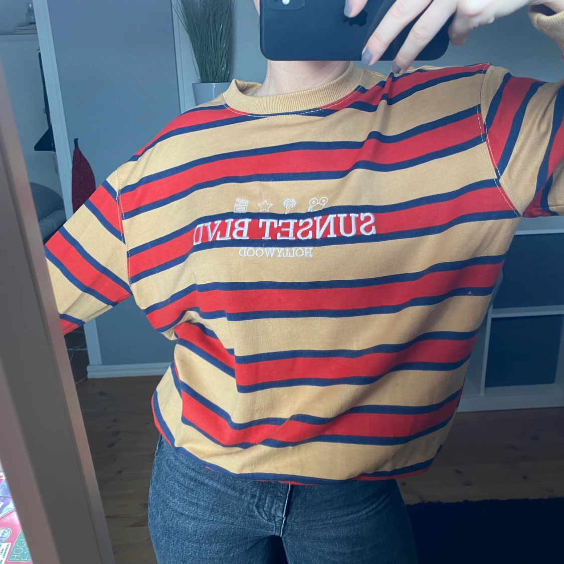 Randig sweatshirt från Asos